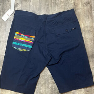 NWT Staple Pigeon Navy Flat Front Shorts